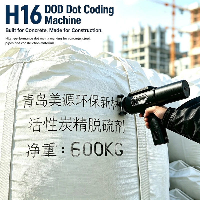 Handheld 60mm Dot Matrix Inkjet Printer for Carton Date QR