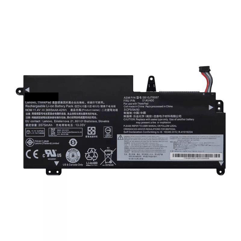 Genuin 01AV400 01AV401 01AV436 01AV437 Battery for Lenovo ThinkPad S2 13 01AV402