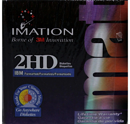 Imation Floppy Diskettes Mac 2HD 1.4 MB Floppy Disks Pack of 8 - OPEN BOX