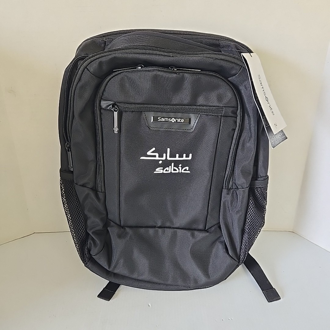 Samsonite Classic 2 Backpack 15.6 Laptop Bag Black Sabic Logo 141277-1041 NWT
