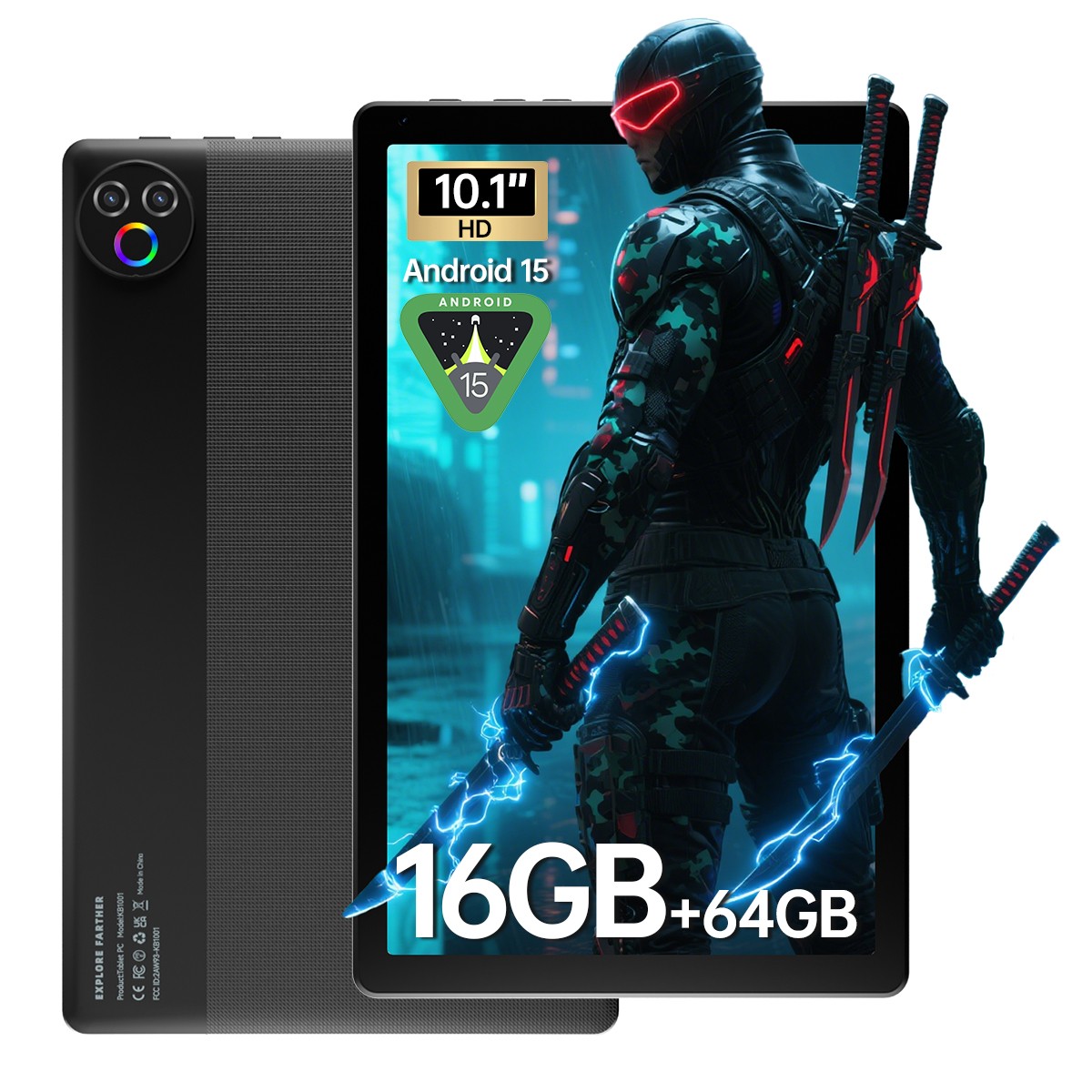 2025 Tablet 10.1 inch 16GB + 64GB  WIFI  Android 15 Unlock Bluetooth Touchscreen