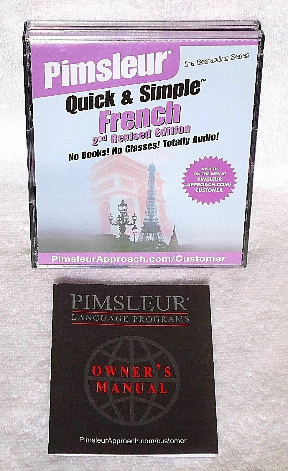 📀4Disc Set:Simon&Schuster's Pimsleur Quick & Simple 2nd Revised Edition French 