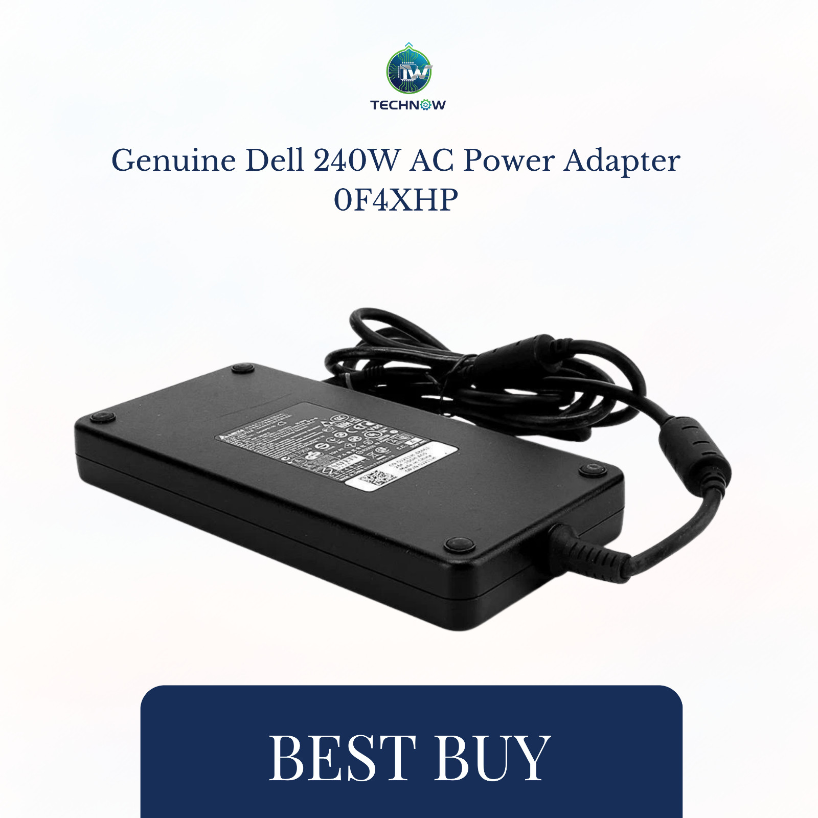 Genuine Dell 240W AC Power Adapter 0F4XHP