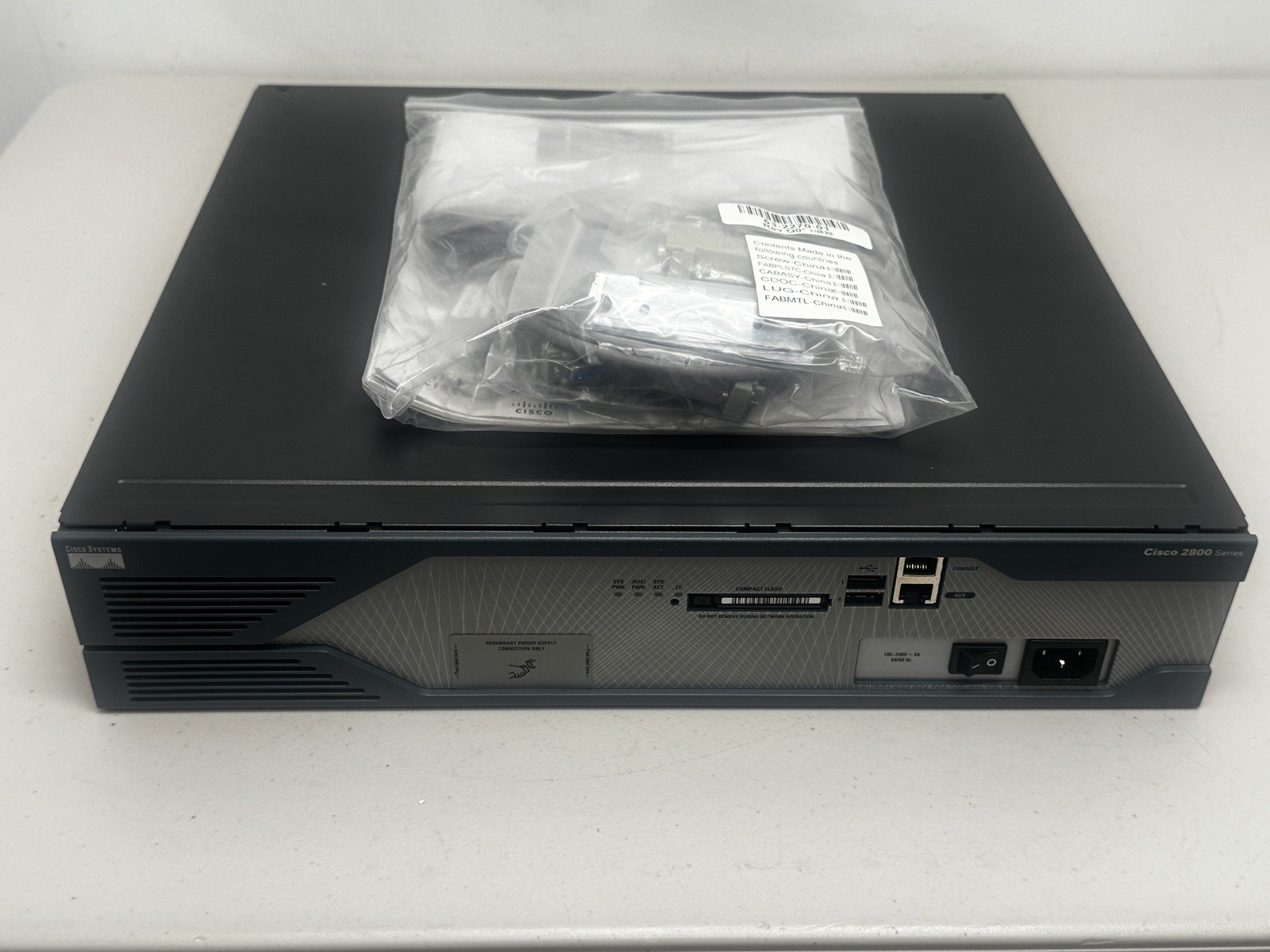 Cisco 2800 Series Router Cisco 2821 Integrated Router w/Modules & Compact Flash