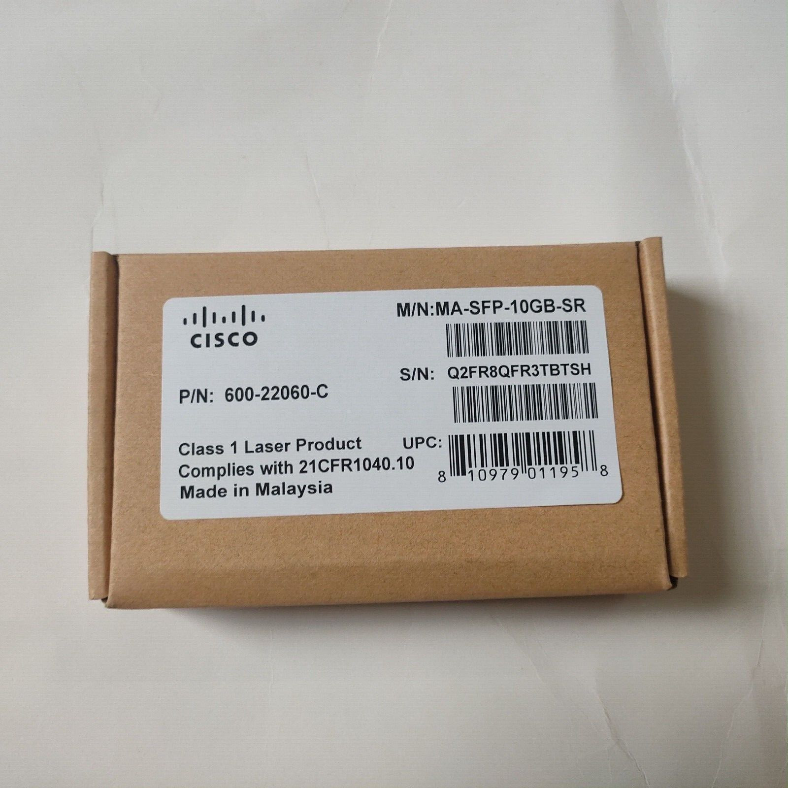Genuine Cisco Meraki MA-SFP-10GB-SR Fiber Transceiver - BRAND NEW SEALED