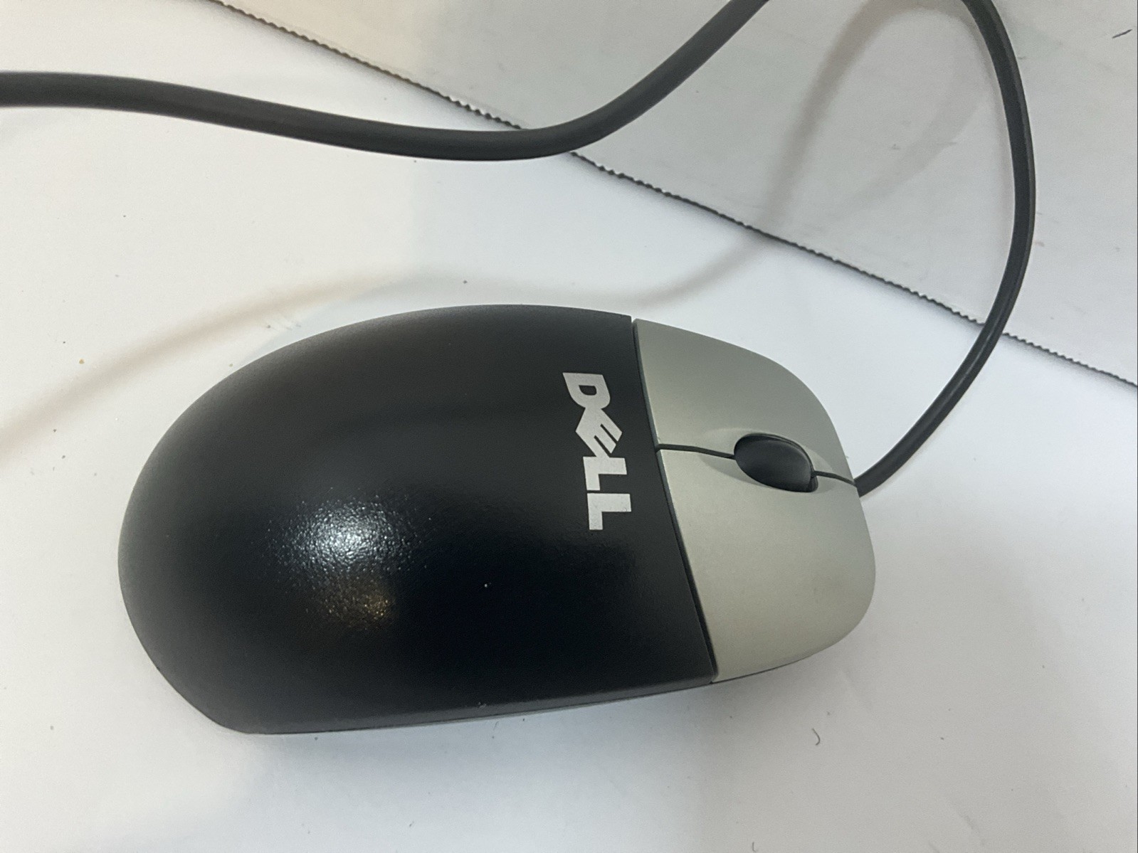Vintage Dell Mouse MO56UO USB Grey black Works Great
