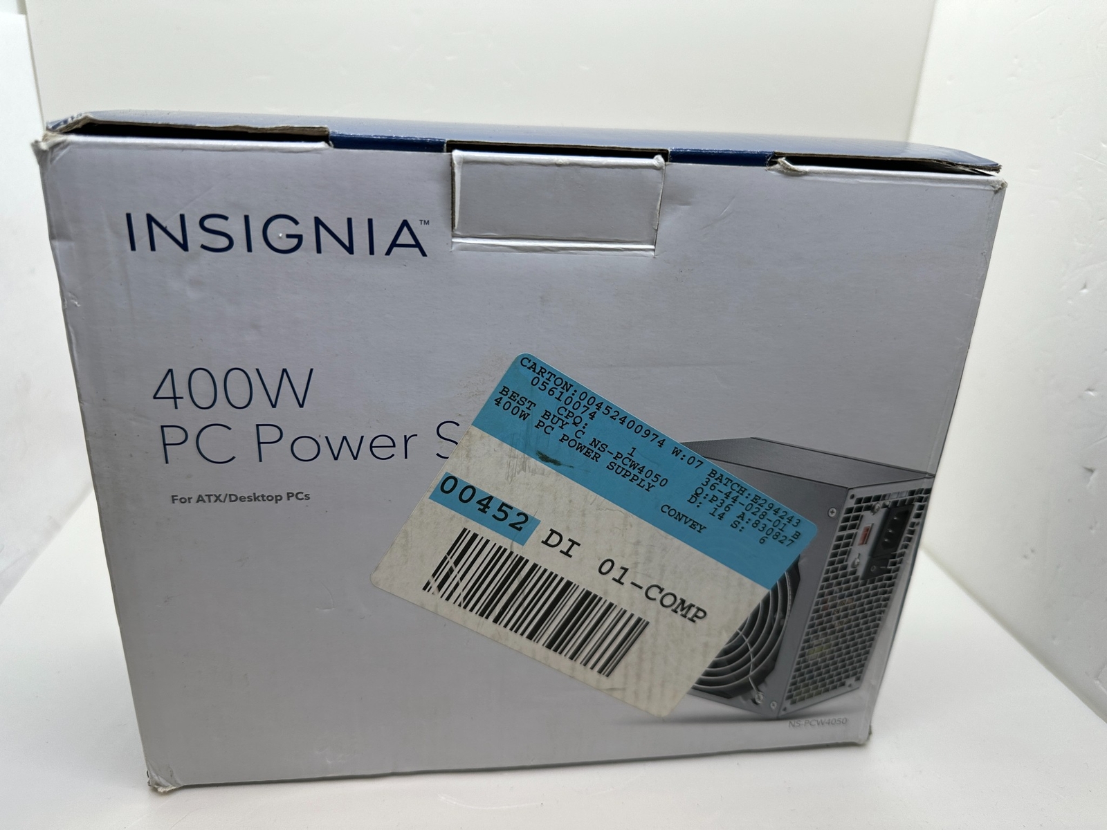 Insignia 400W ATX PC Power Supply NS-PCW4050 For ATX/desktop PCs + Wires