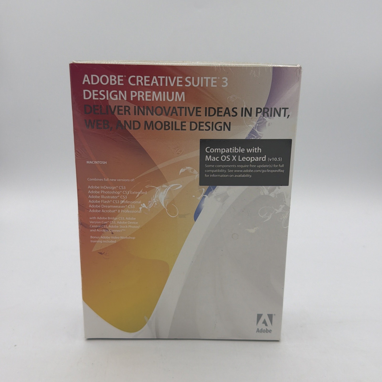 Adobe Creative Suite 3 Design Premium CS3 Mac Full Retail Factory Sealed