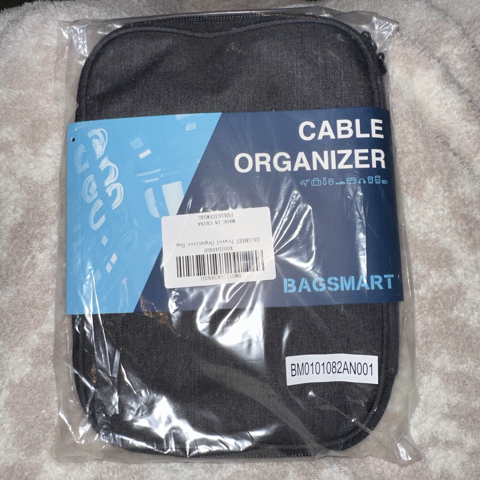 BAGSMART Electronic Organizer Small Home /Travel Cable Organizer Bag Hard Drives