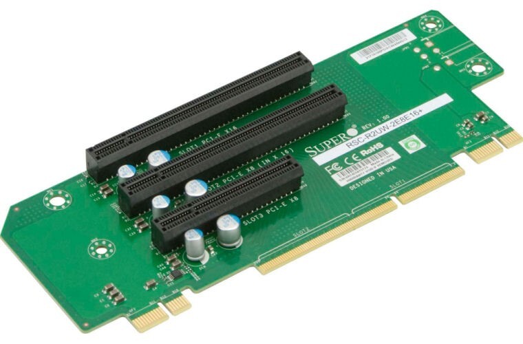 Supermicro RSC-R2UW-2E8E16+ Riser Card