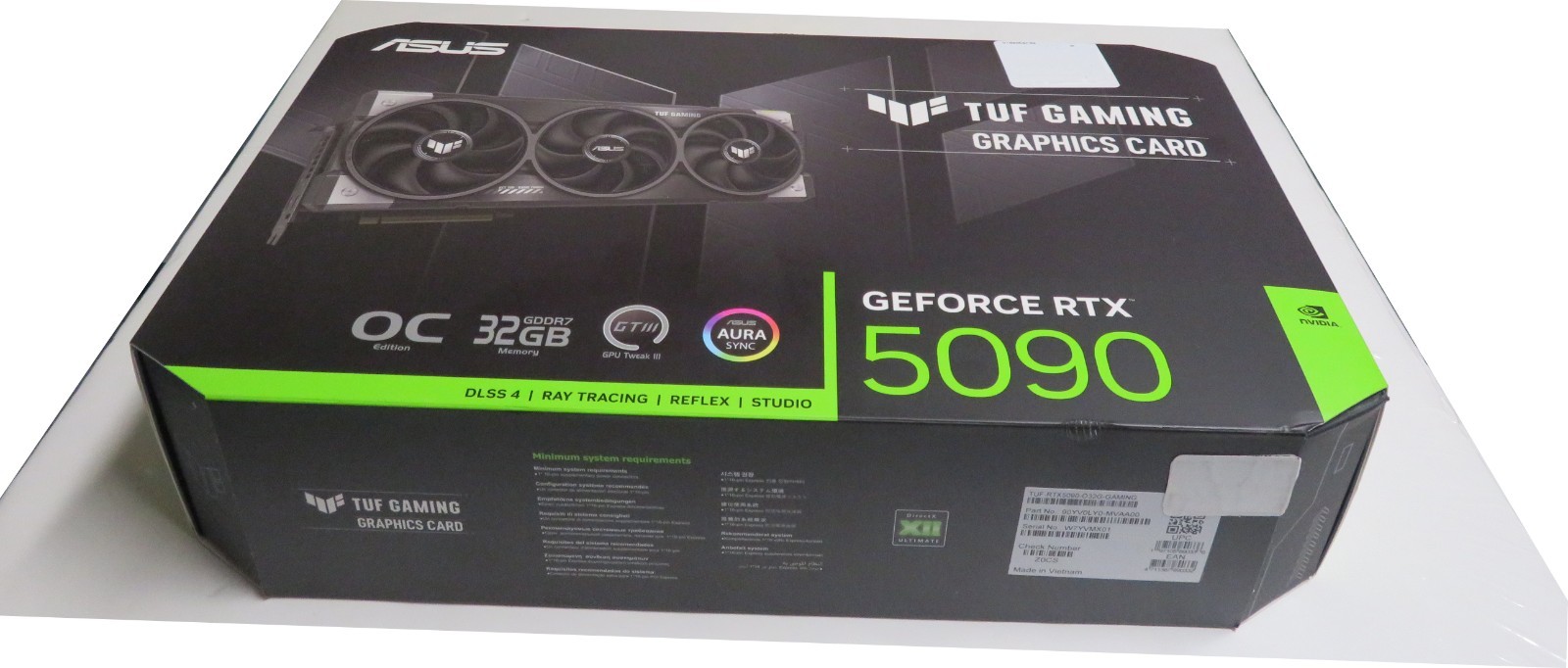 ASUS TUF GeForce RTX 5090 32GB GDDR7 Gaming OC Edition PCIe 5.0 Graphics Card