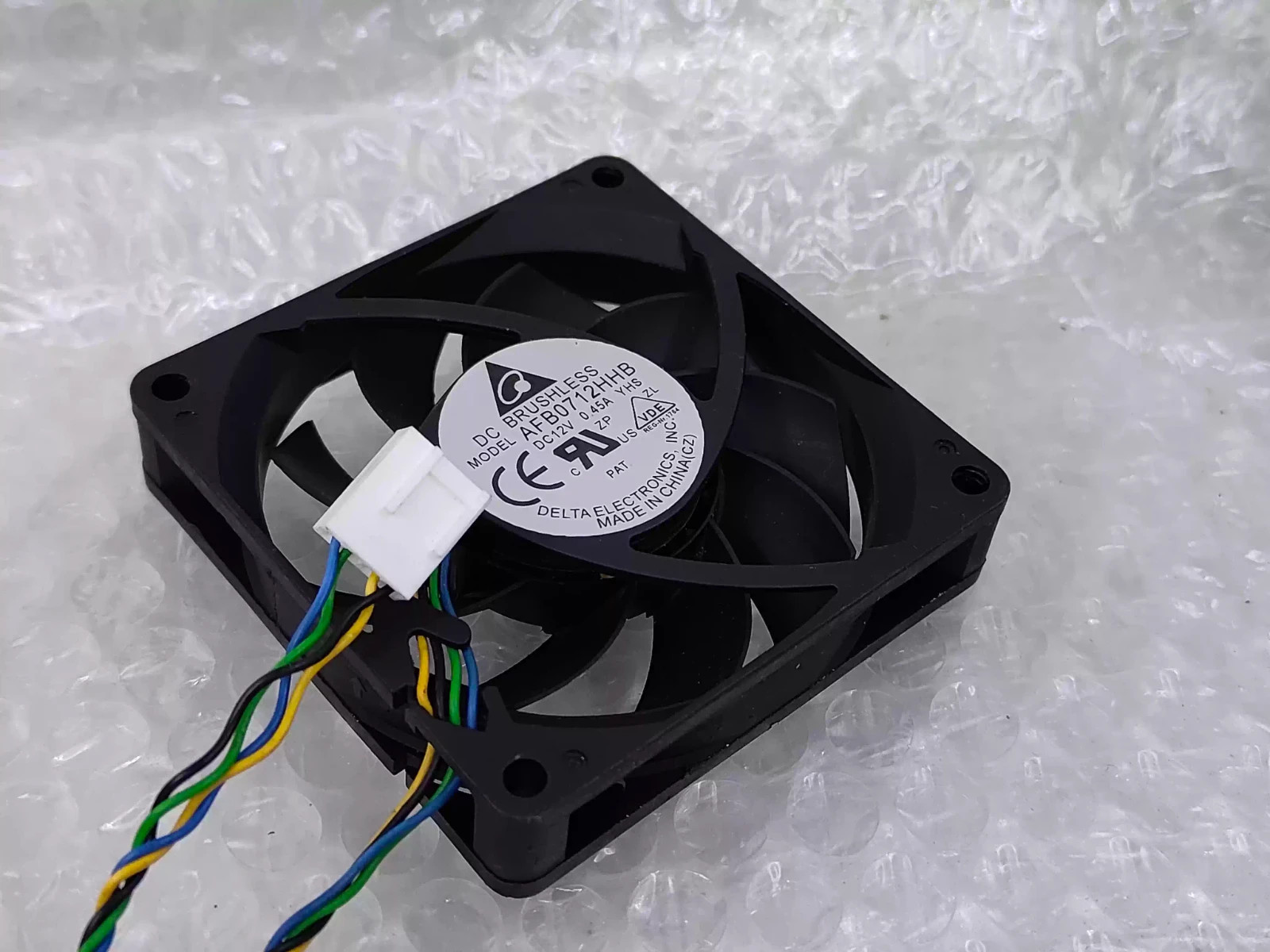 Delta AFB0712HHB 7015 DC12V 0.45A 7CM 4-Pin PWM Ball Cooling Fan