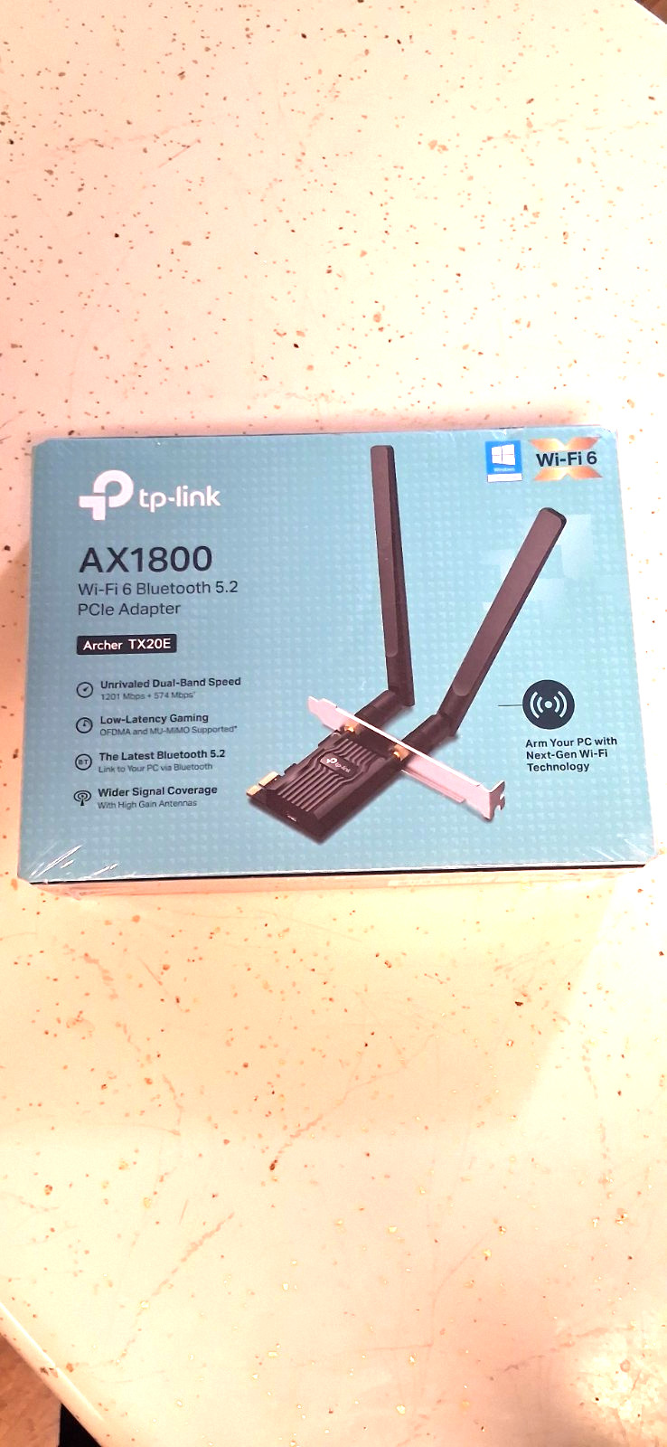 TP-Link Archer TX20E IEEE 802.11ax AX1800 Wi-Fi 6 Bluetooth 5.2 PCIe Adapter