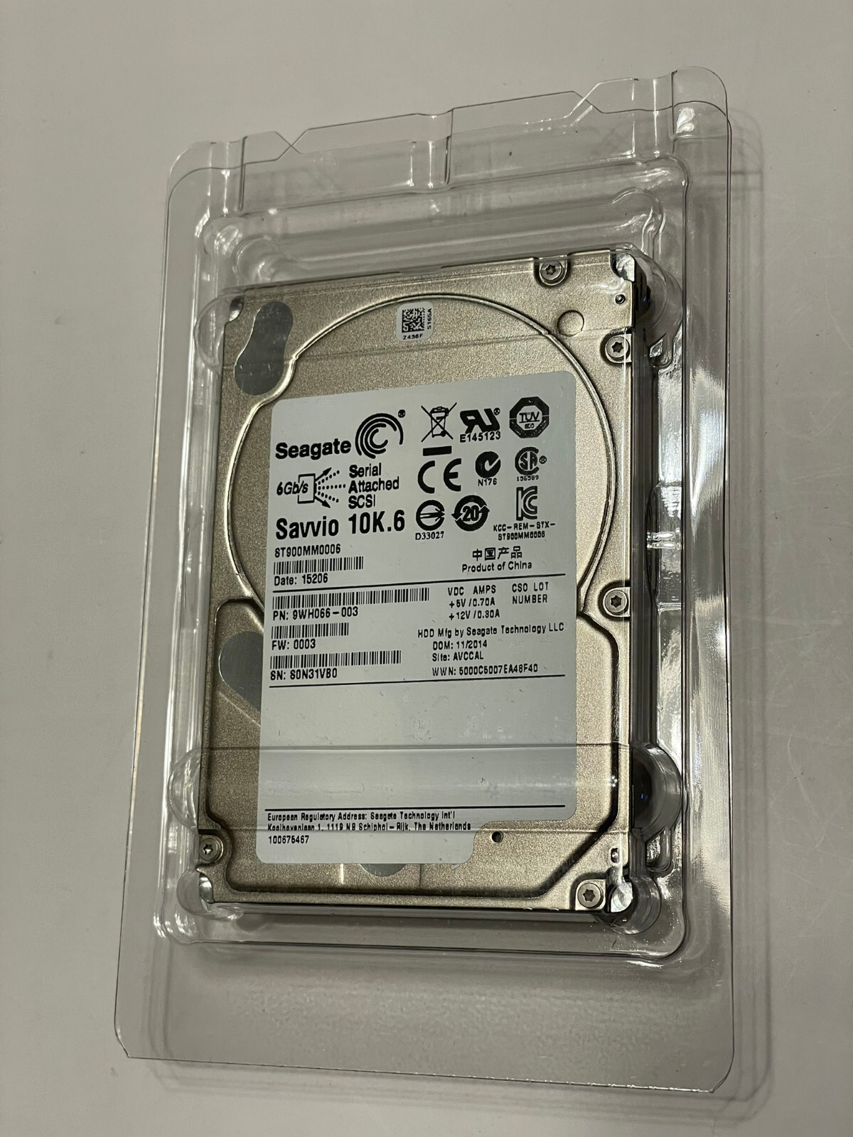 Seagate Savvio 10K.6 900GB 10K 3.5" SAS Hard Drive HD ST900MM0006 Server Storage
