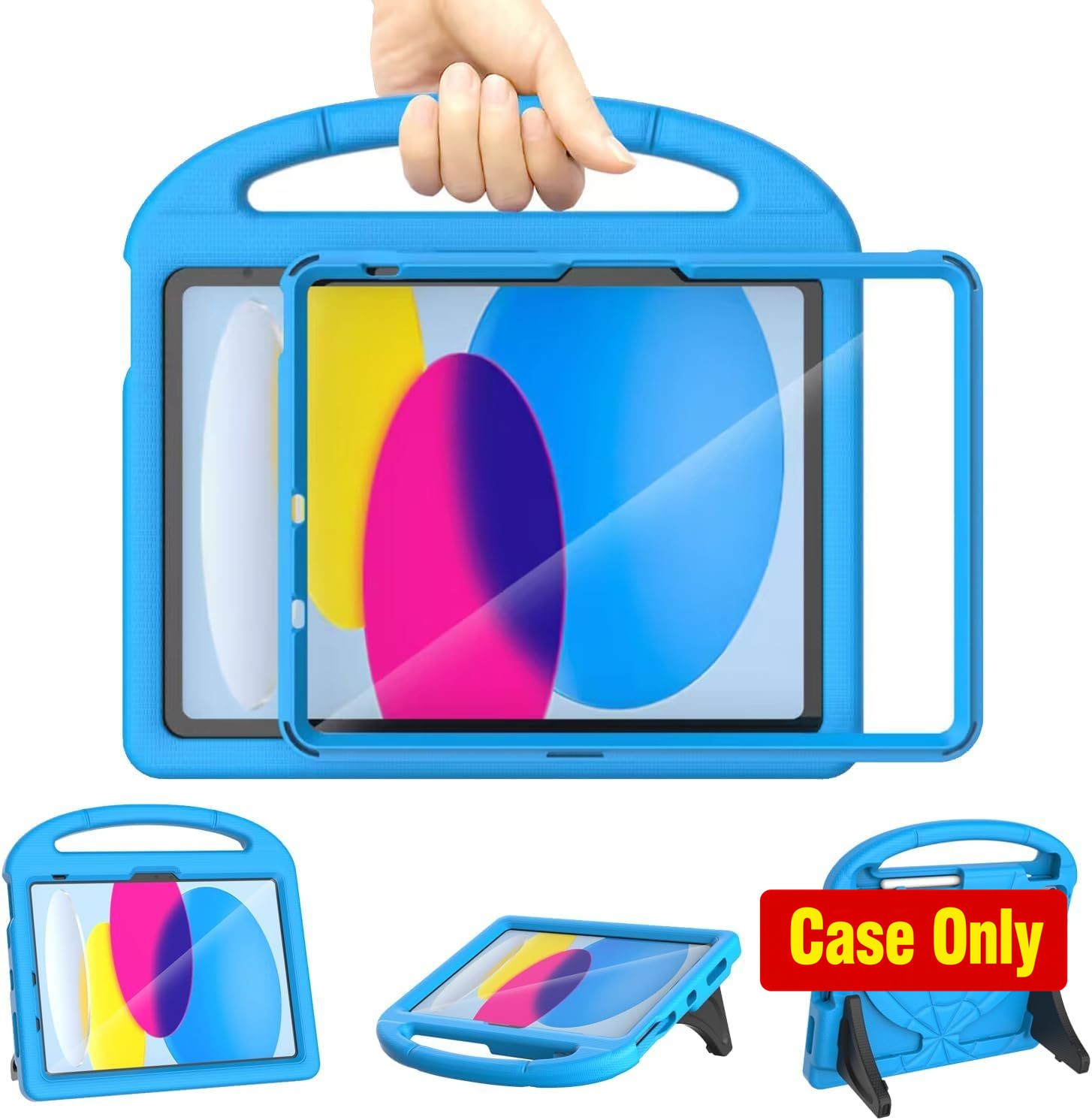 Case for iPad A16 11th/10th Generation 11 Inch with Kickstand and Shockproof Des