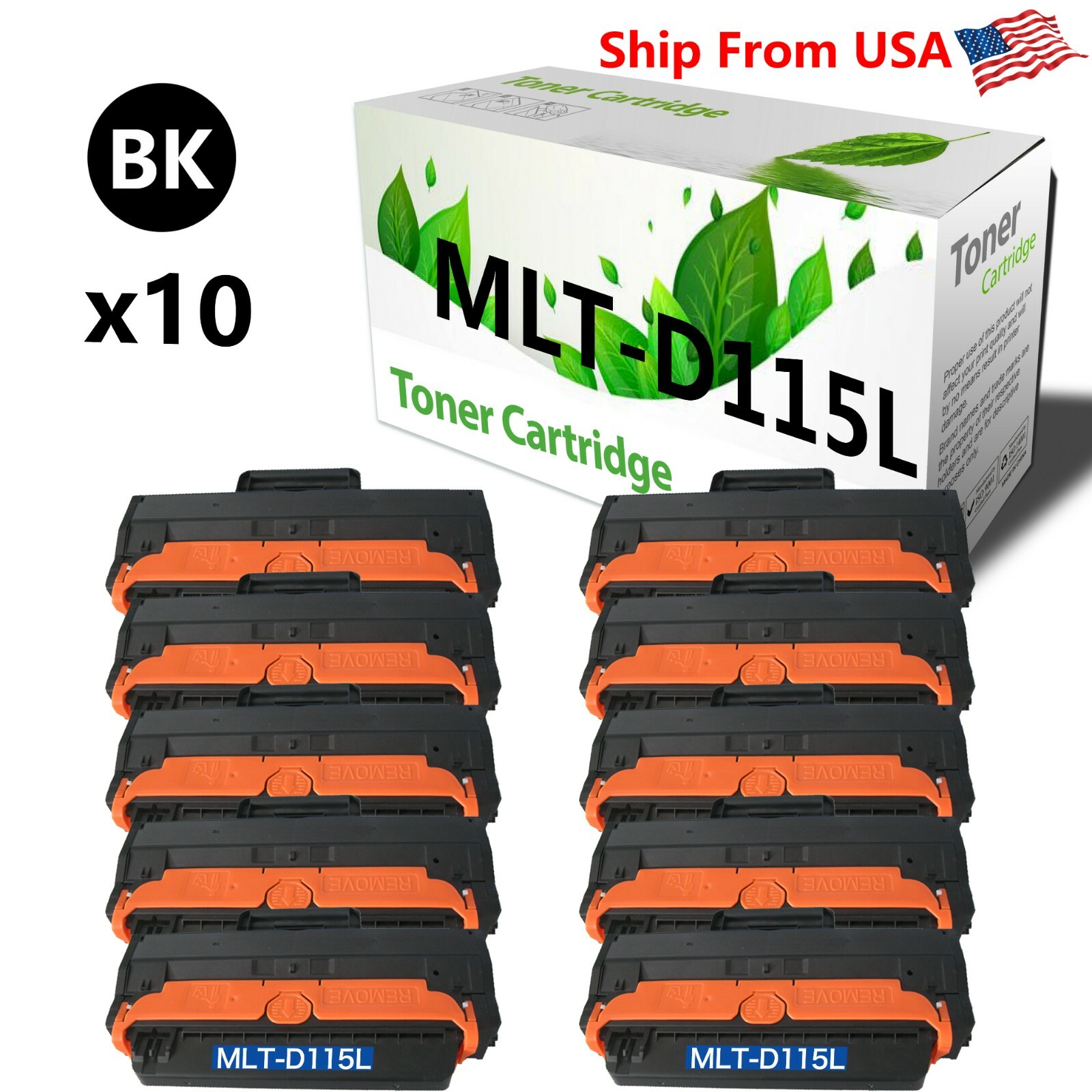 10PK MLT-D115L MLTD115L Toner Cartridge For SL-M2830 SL-M2870FD Printer
