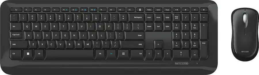 Incase Desktop 850 Keyboard & Mouse Combo with Wireless AES 128-Bit Encryption