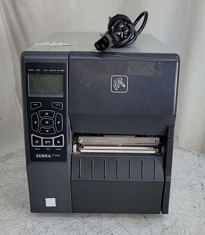 ZEBRA ZT230 123100-200 Thermal Label Printer SEE NOTES