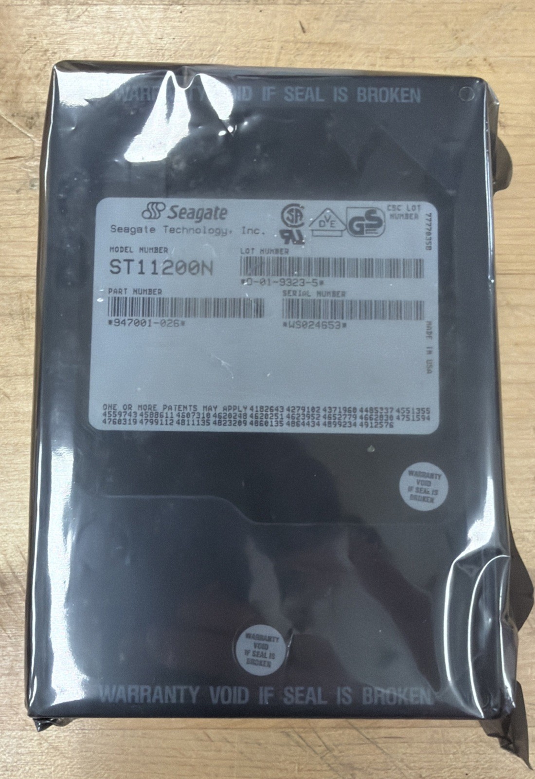 Seagate ST11200N 1.05GB 3.5-Inch 5400 RPM 50-Pin Narrow Single Ended SCSI HDD