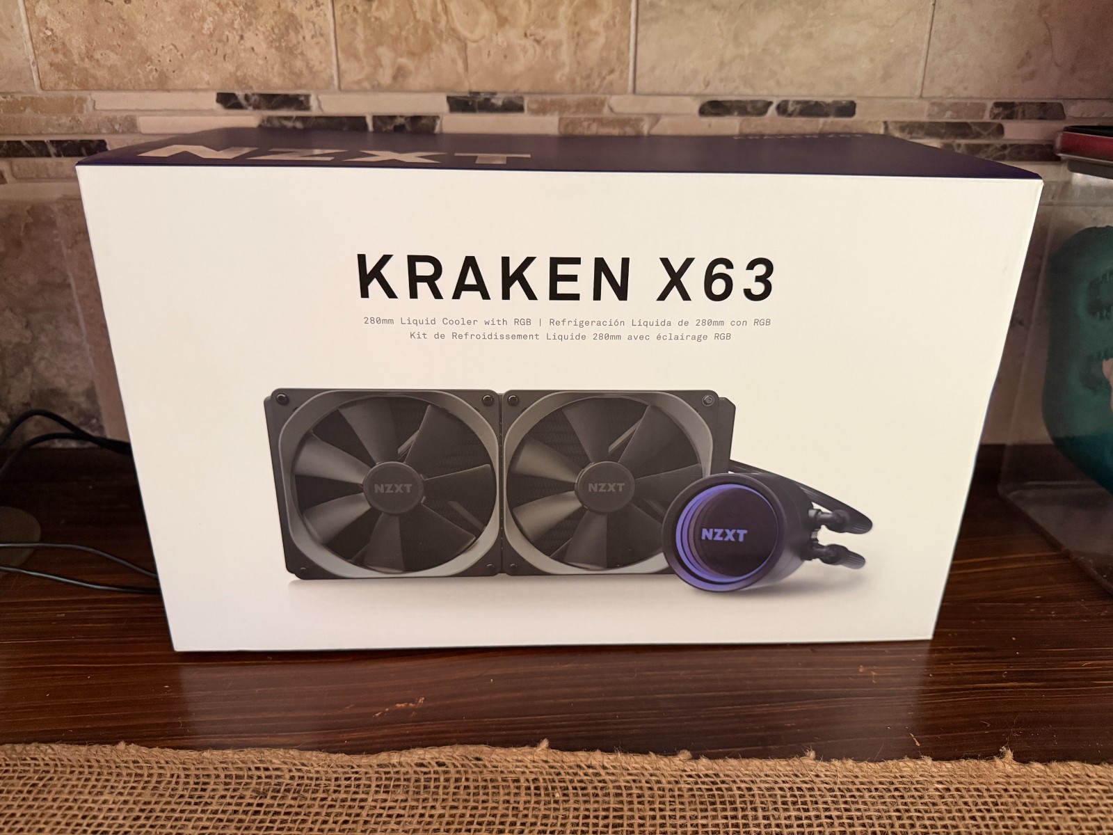 NZXT Kraken X63 280mm - AIO RGB CPU Liquid Cooler - RL-KRX63-01