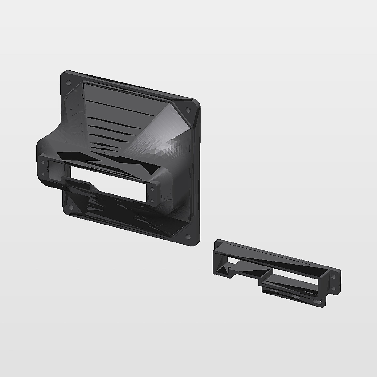 Fan Shroud Adapter Kit for Nvidia Tesla M40 GPU 120mm Fan Bracket 3D Printed