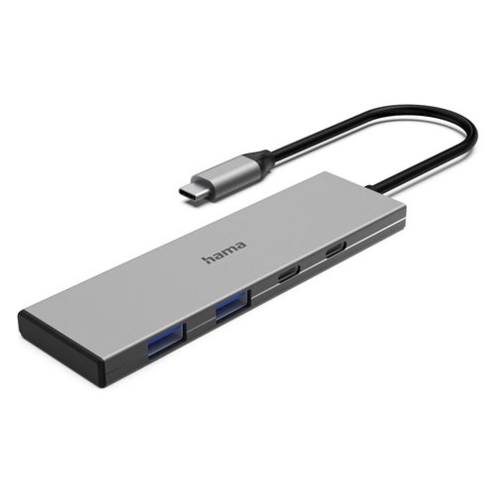Hama USB 3.2 Gen2 Hub Gray 4 Ports