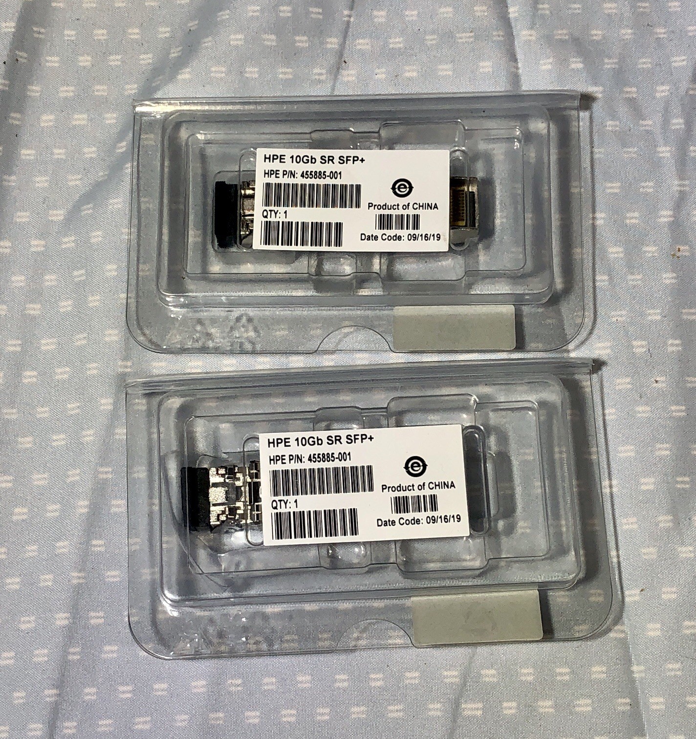 Lot of 2 New HPE 10Gb SR SFP+ Transceiver 455885-001 / 456096-001