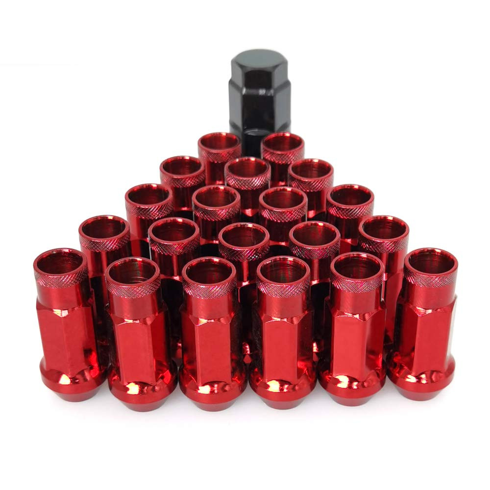 Lug Nuts M12X1.25 Open End Wheel Nuts,Taper Acorn Seat, Forged Locknut Racing Nu