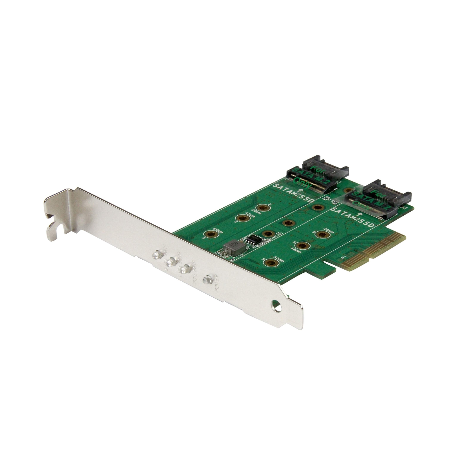 StarTech.com 3-port M.2 SSD (NGFF) Adapter Card - Supports 1x PCIe (NVMe) M.2...