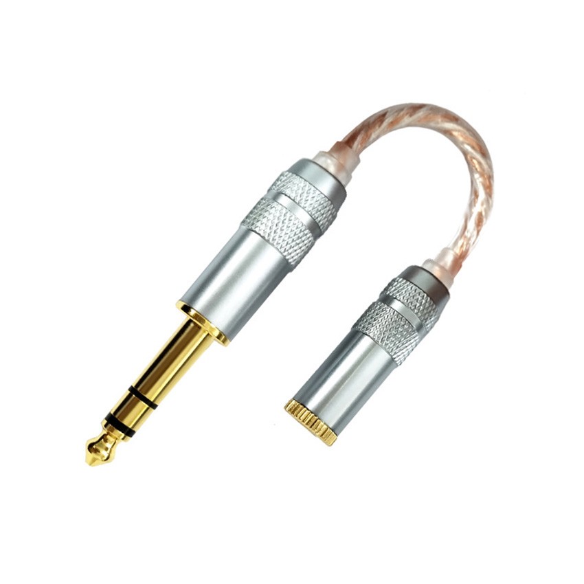 Adapter Cable 6.35mm Male to 4.4mm Female Hi-Fi Balance Interconnect Audio Cable