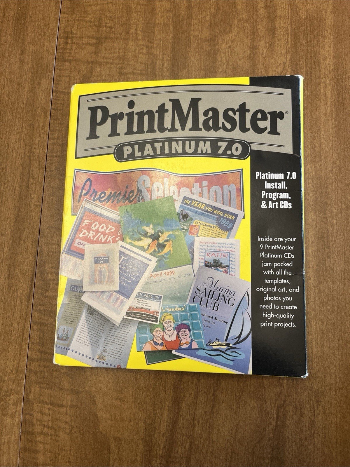 Print Master Platinum 7.0 Install , Program, And Art CDs￼