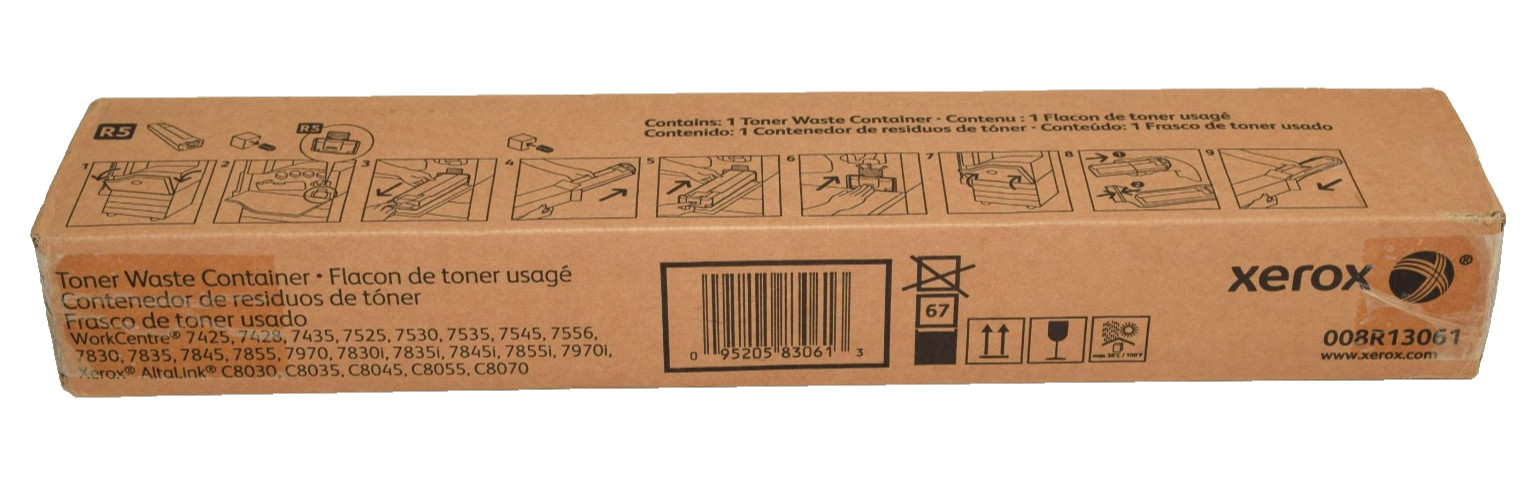 XEROX 008R13061 Waste Toner Container 7425 7428 7435 7525 7530 GENUINE NIB