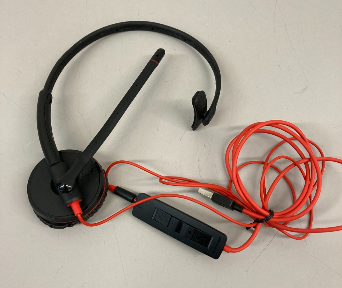 Plantronics Poly Model C3200 Corded UC Headset USB-C - used