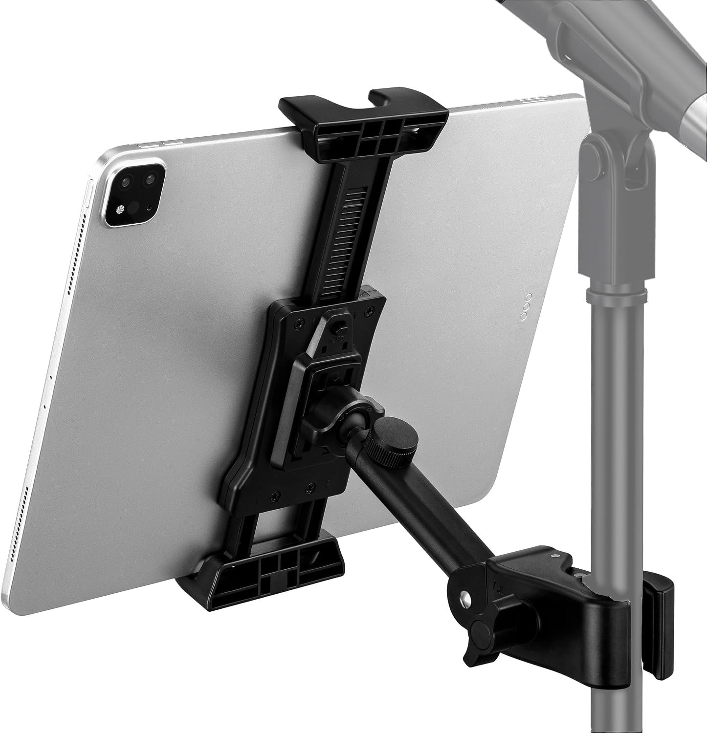 Tablet Holder for Microphone Stand, Ipad Clip Mount for Sheet Music Stand