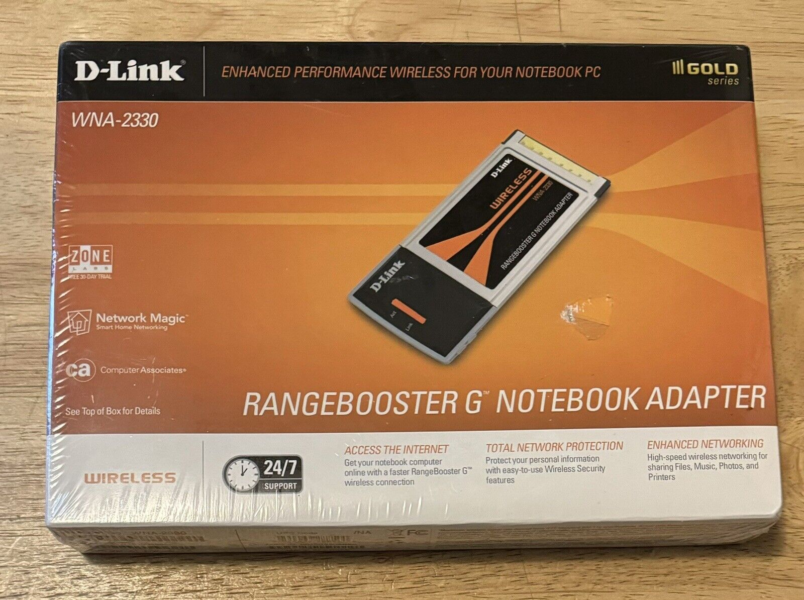 D-Link RangeBooster G Notebook Adapter WNA-2330 CardBus - New & Sealed