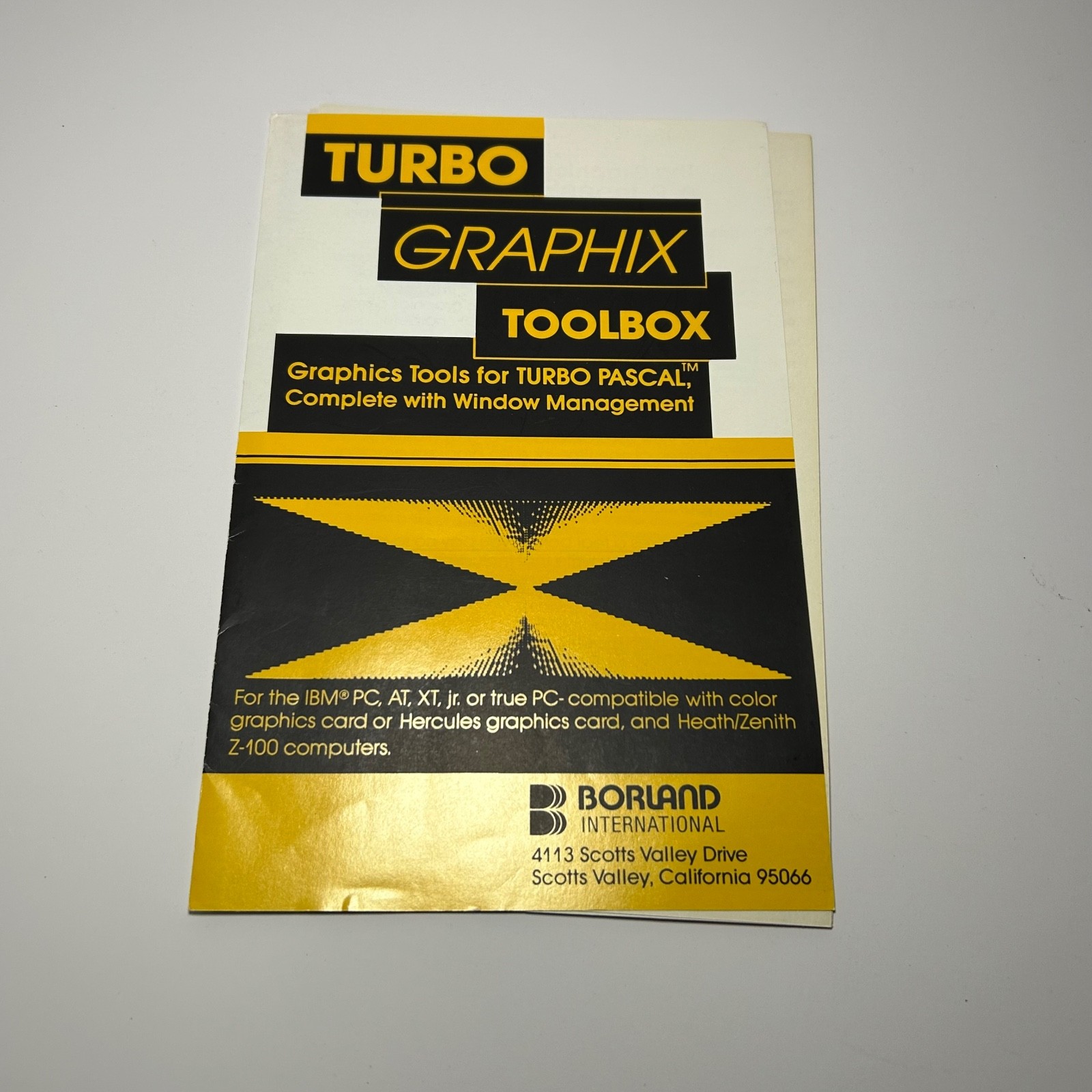 Borland Turbo Graphix Toolbox Print Ad Original
