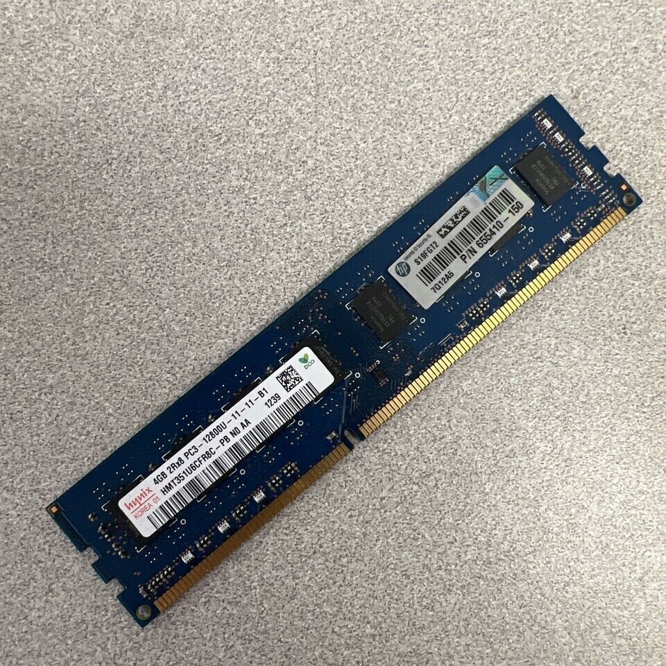 Lot of 10 SK Hynix 4GB PC3-12800U NON ECC Desktop Memory DDR3 Chip single side