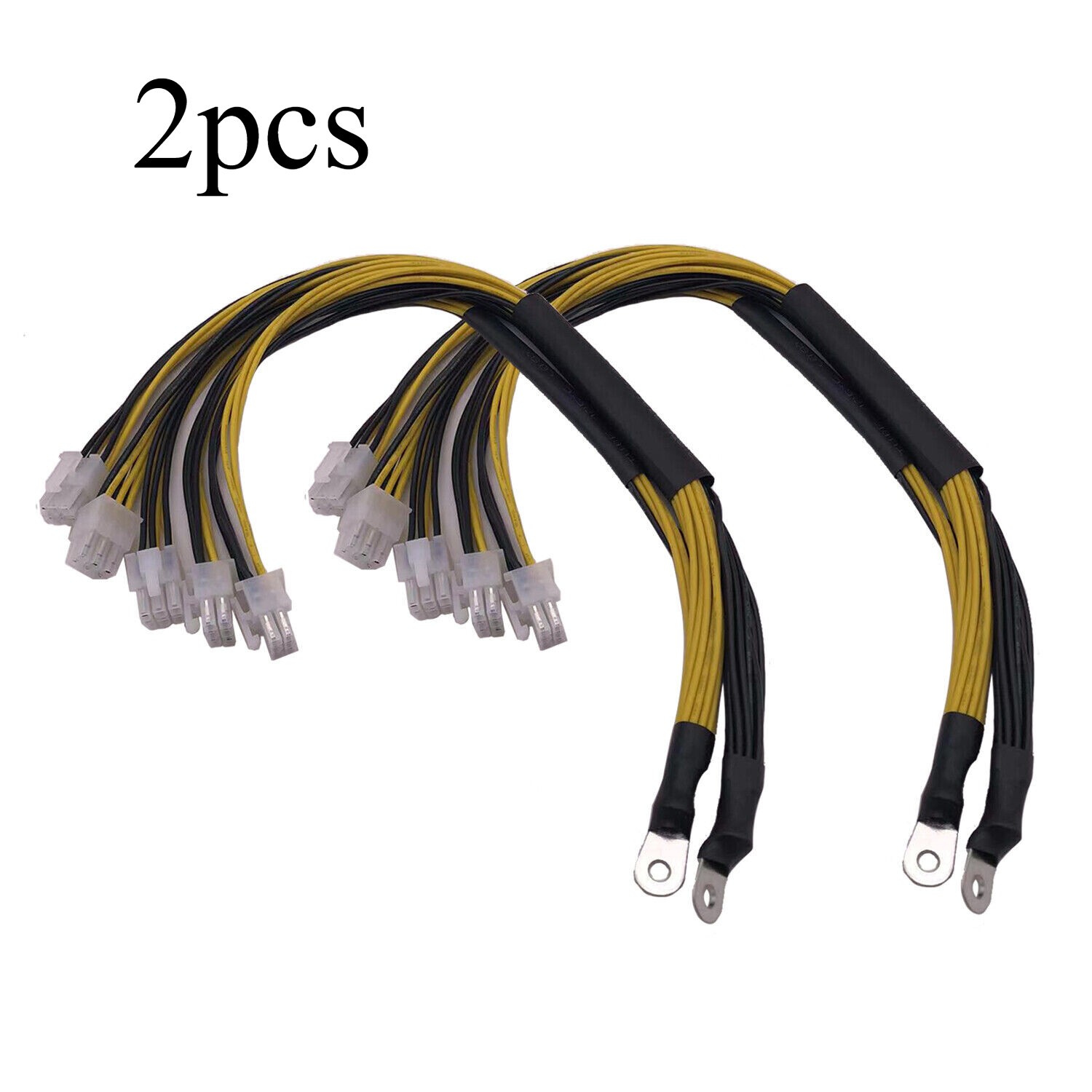 2pcs 6Pin Connector Sever Power Supply Cable for Bitmain Antminer APW3 APW7