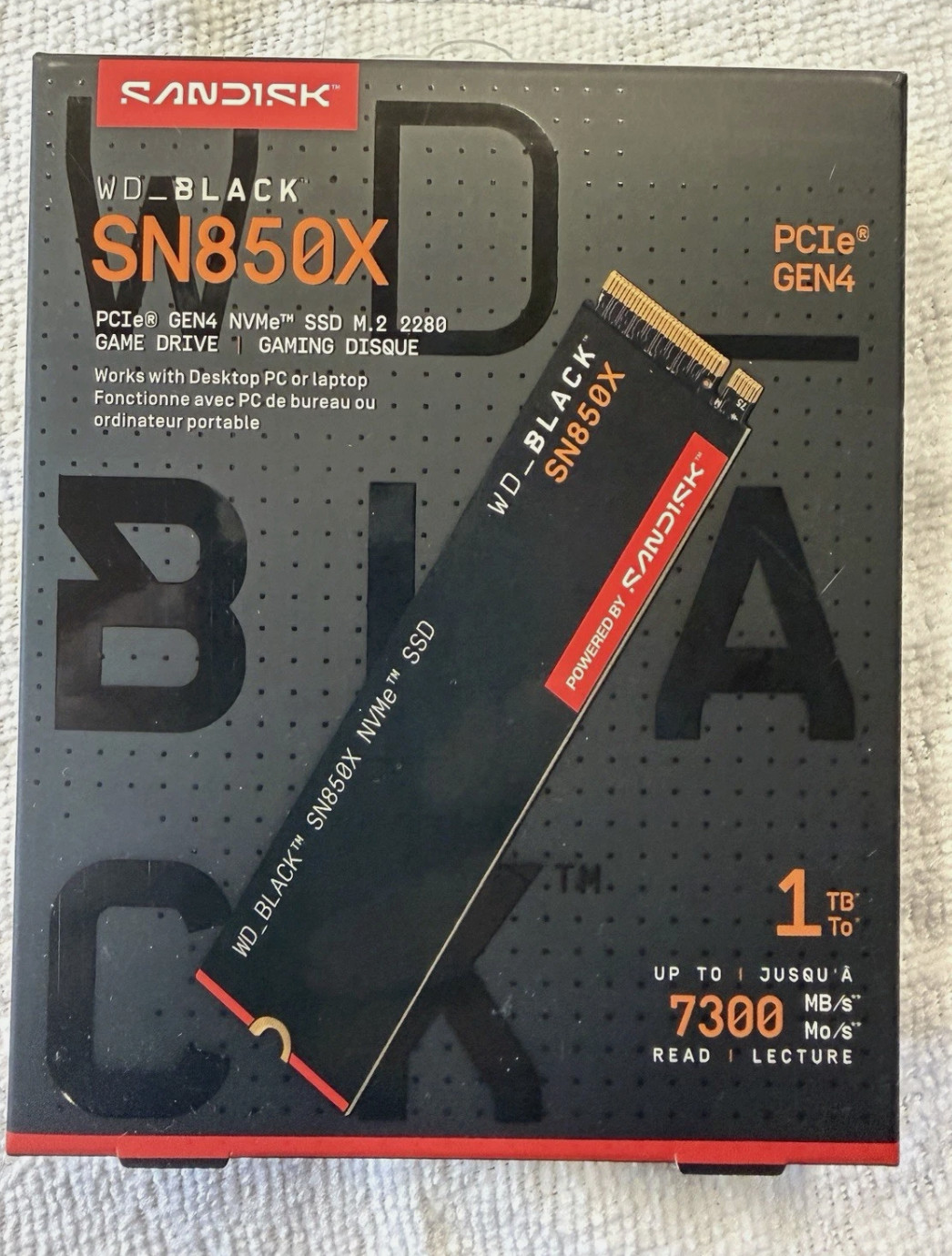 WD_BLACK SN850X 1TB M.2 2280 PCIe NVMe Internal SSD - WDS100T2X0E