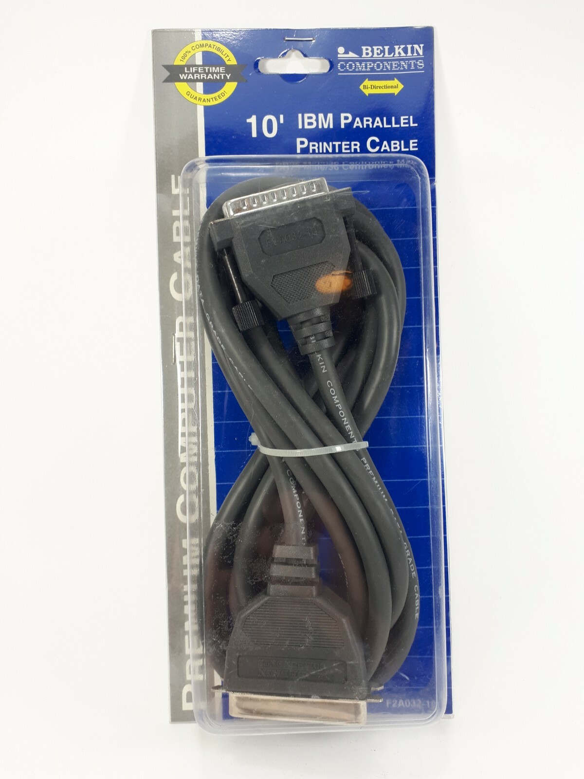 NEW 10ft. IBM Premium Parallel Printer Cable by Belkin Components F2A032-10