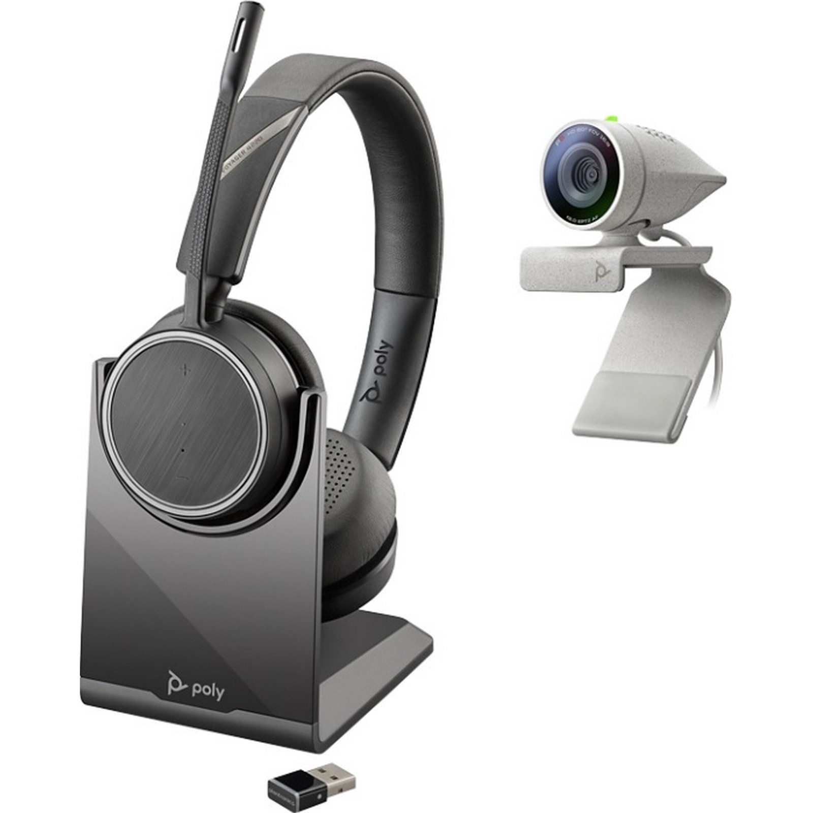 Poly (Plantronics + Polycom) Studio P5 Webcam with Voyager 4220 UC Headset Kit