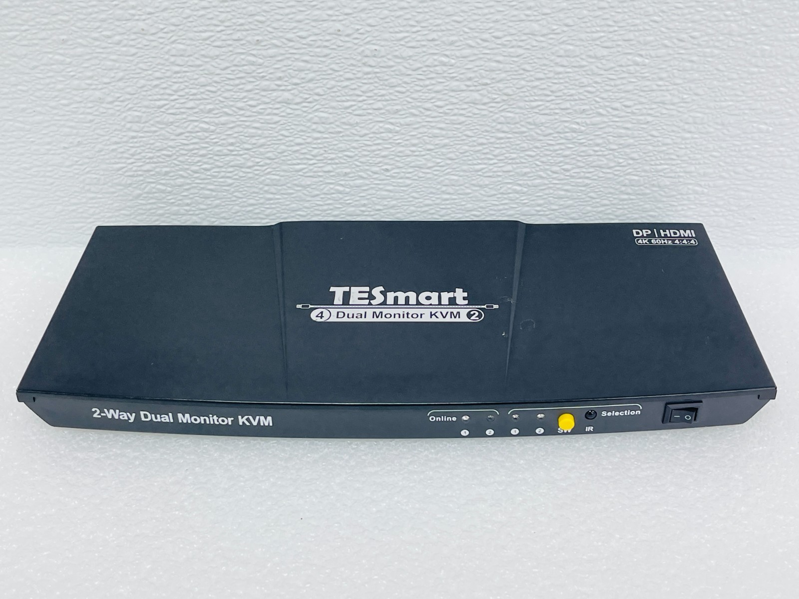 USED - TESmart HDK0402A1U Dual Monitor KVM DP HDMI 4K 60HZ (UNIT ONLY)