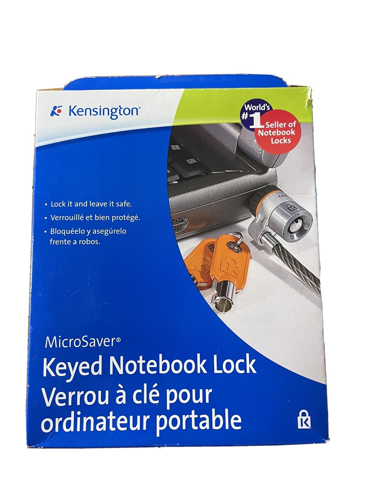 Kensington Keyed Notebook Lock K64068F Open Box - Never Used