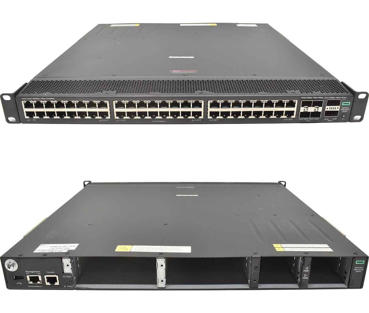 HP FlexFabric 5900AF JG510A 48Port RJ-45 GE Switch No OS No PSU No Fan + Rack Ears