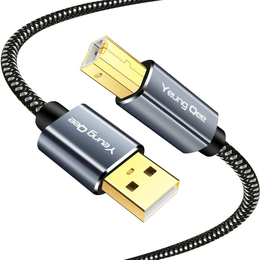 Printer Cable 20 Ft,Usb Printer Cable High Speed USB 2.0 a Male to Type B Male