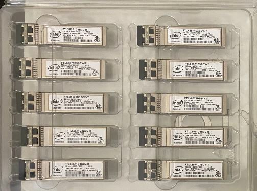 INTEL E10GSFPSR FTLX8571D3BCV-IT SFP+SR 10G/1G E65689-001 0Y3KJN For X710 X520