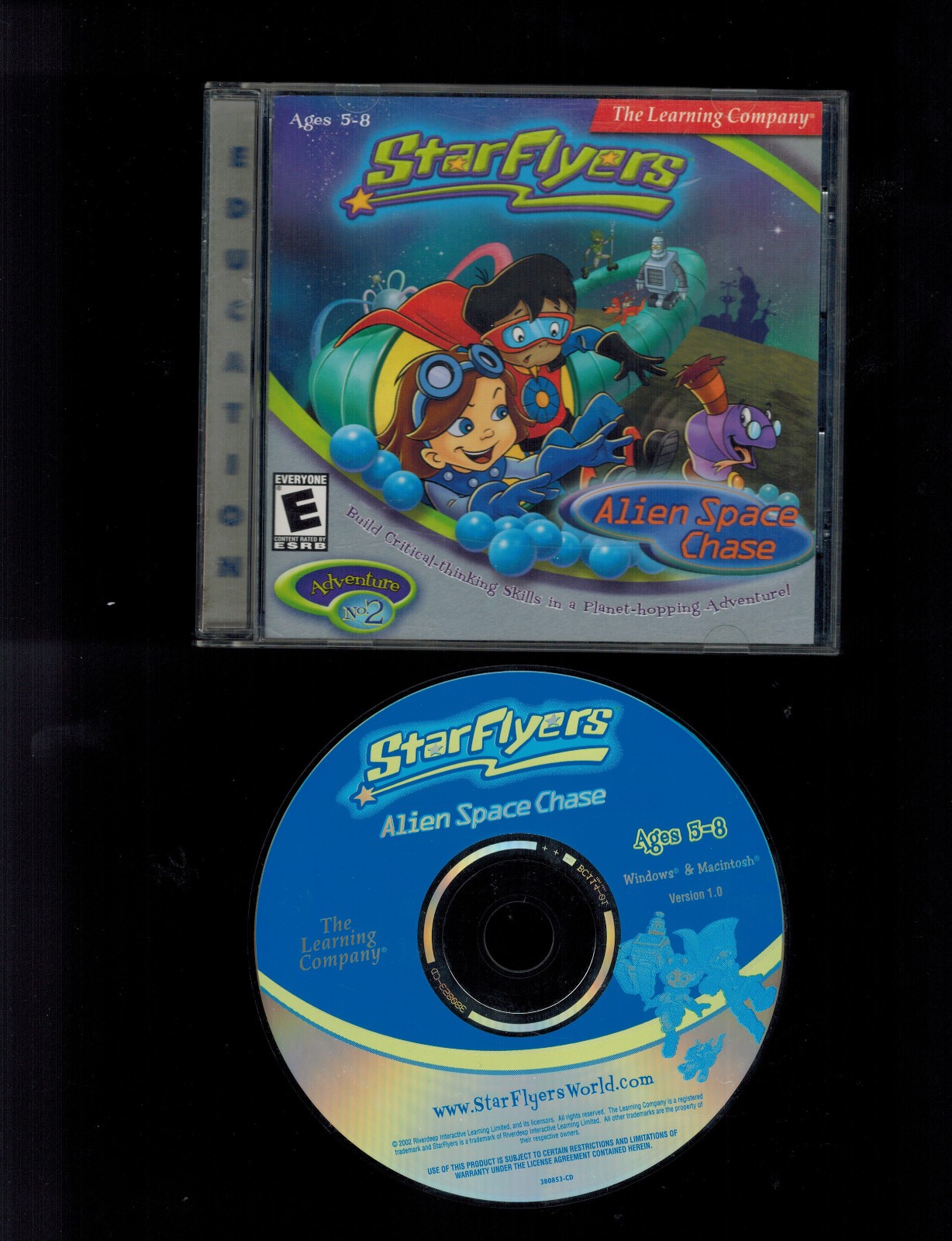 StarFlyers Alien Space Chase PC CD-ROM The Learning Company 2002 Kids Game