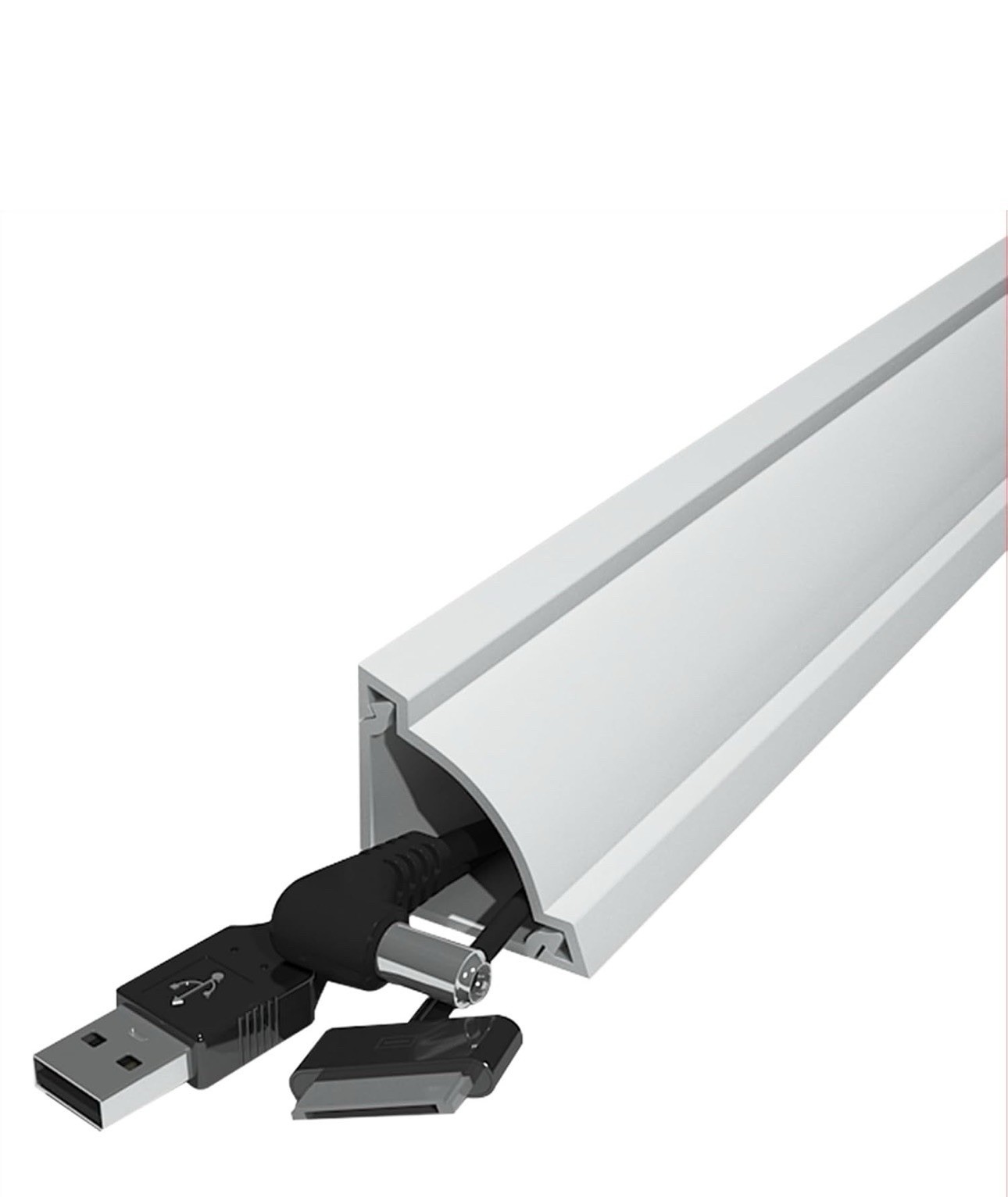 Corner Cable Hider, 125.6in Cable Concealer, Paintable Cord Cover for Wall