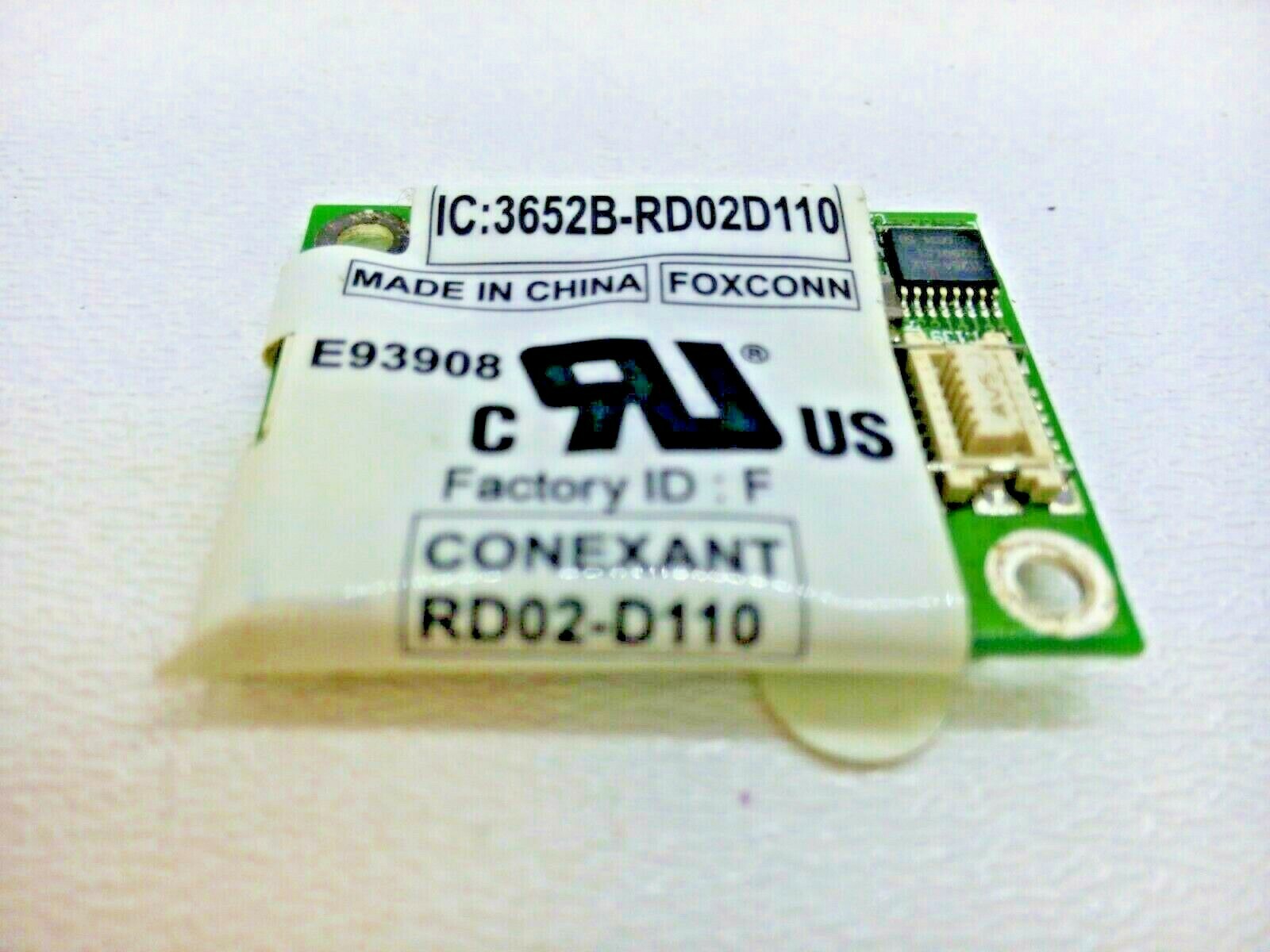 Dell Latitude 56K Conexant Foxconn Internal Modem Card RD02-D110 XH648 K8735 38