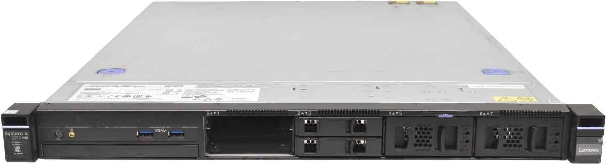 Lenovo System x3250 M6 Server E3-1240L v5 QC CPU 2.10GHz 8GB DDR4 4x 2.5 M1210